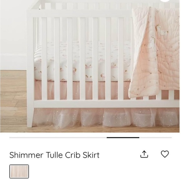 Pottery barn kids tulle crib skirt - Picture 2 of 3